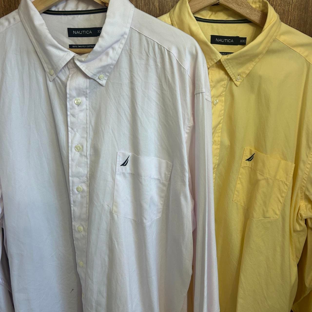 Nautica Men's Two-Ply Cotton Long Sleeve Button-Down Shirt Bundle — photo 4 of 5