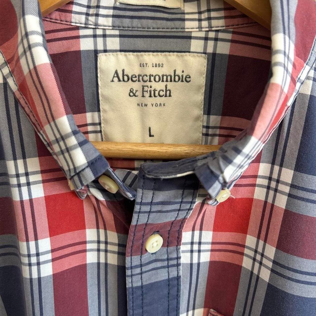 Abercrombie & Fitch Men's Muscle Fit Check Shirt — photo 3 of 4