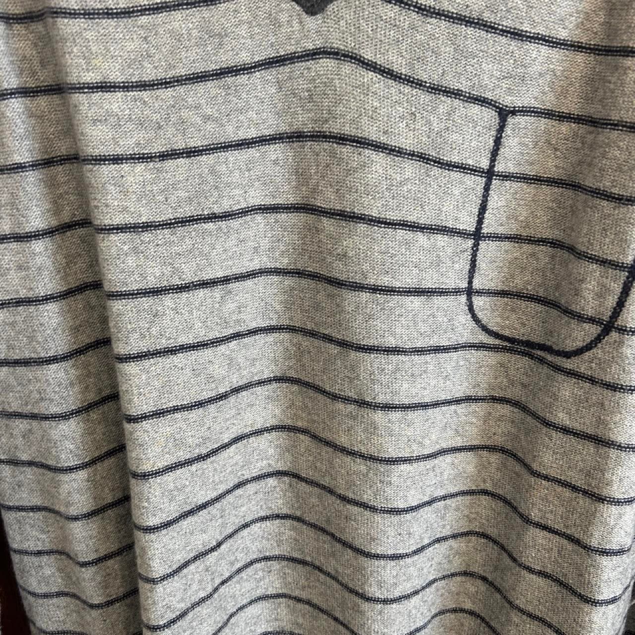 Zara Man Grey V-Neck Knit Jumper — photo 3 of 4