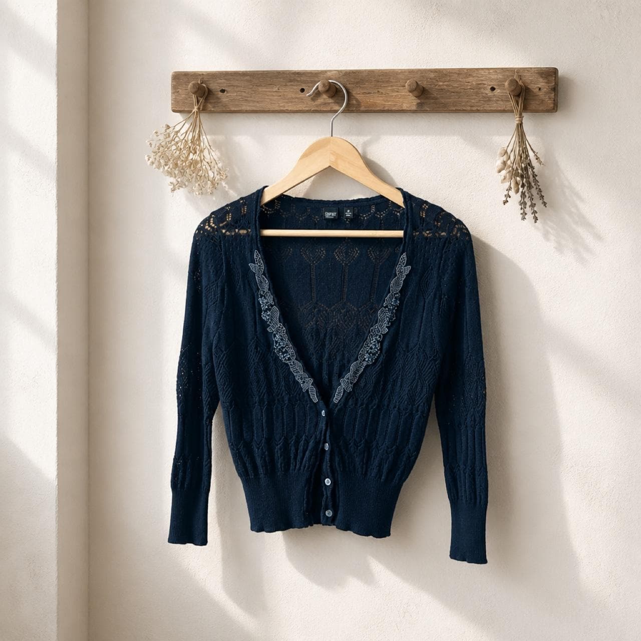 Esprit Collection Blue Knit Cardigan — photo 1 of 3