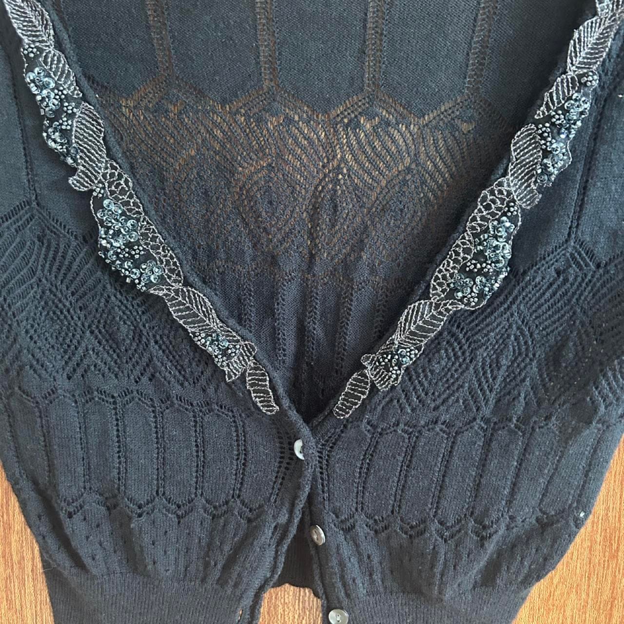 Esprit Collection Blue Knit Cardigan — photo 3 of 3