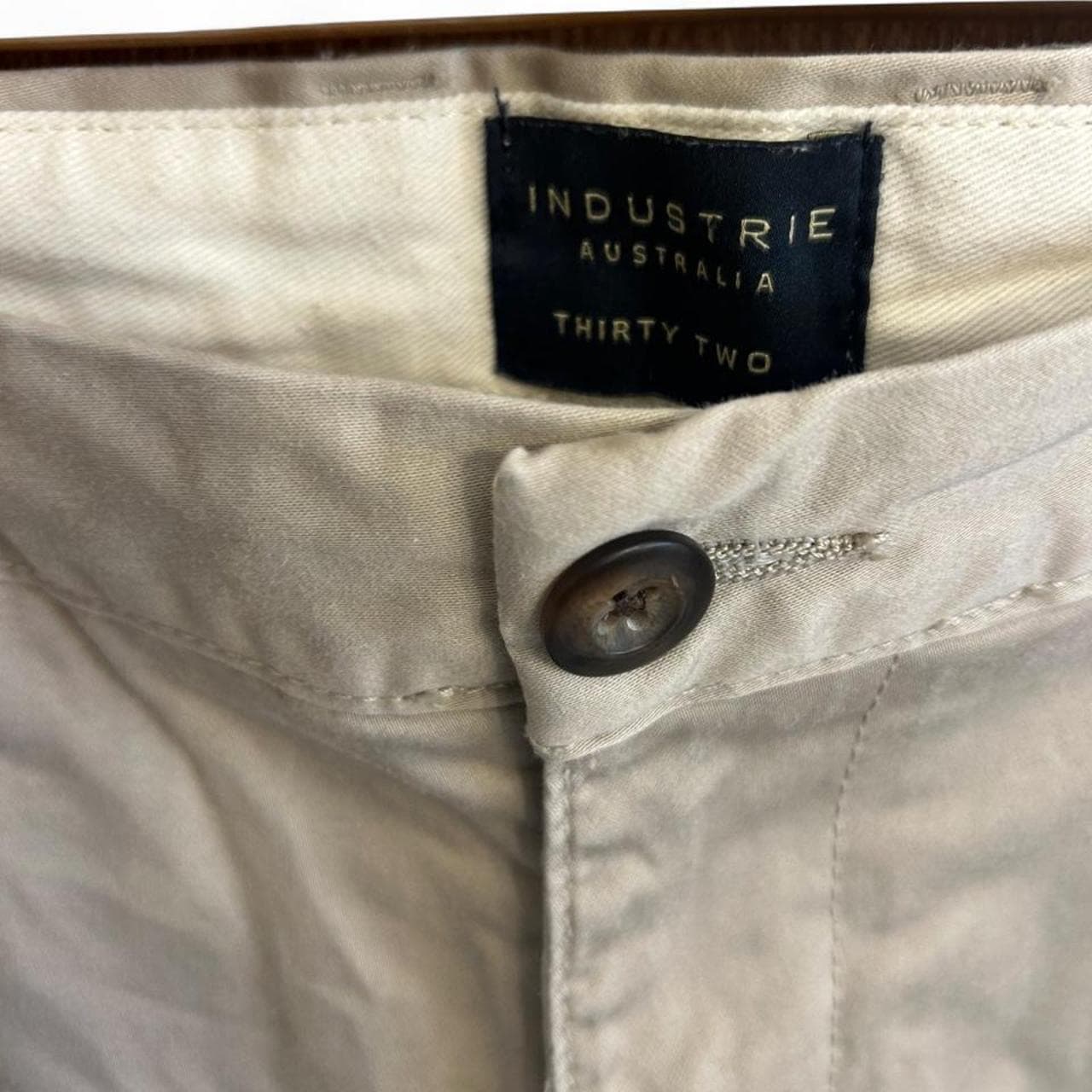 Industrie Australia Men's Cream Chino Pants — photo 5 of 6