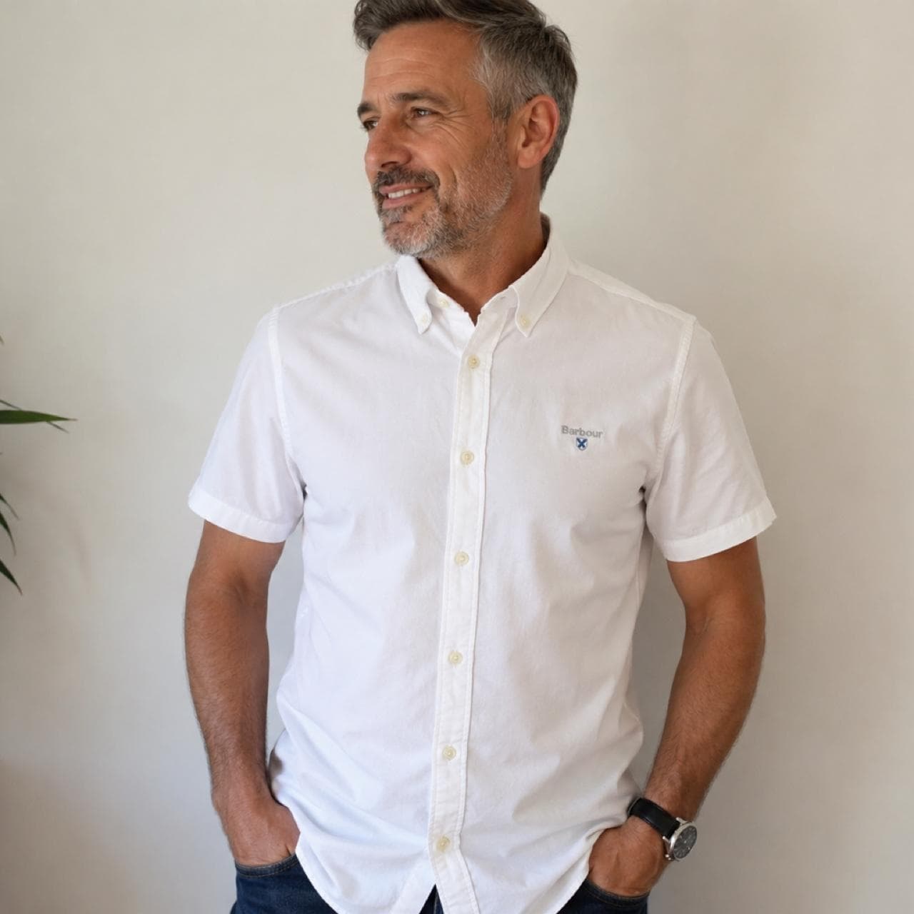 Barbour Men's Short Sleeve Button-Down Shirt Tailored Fit — photo 1 of 6