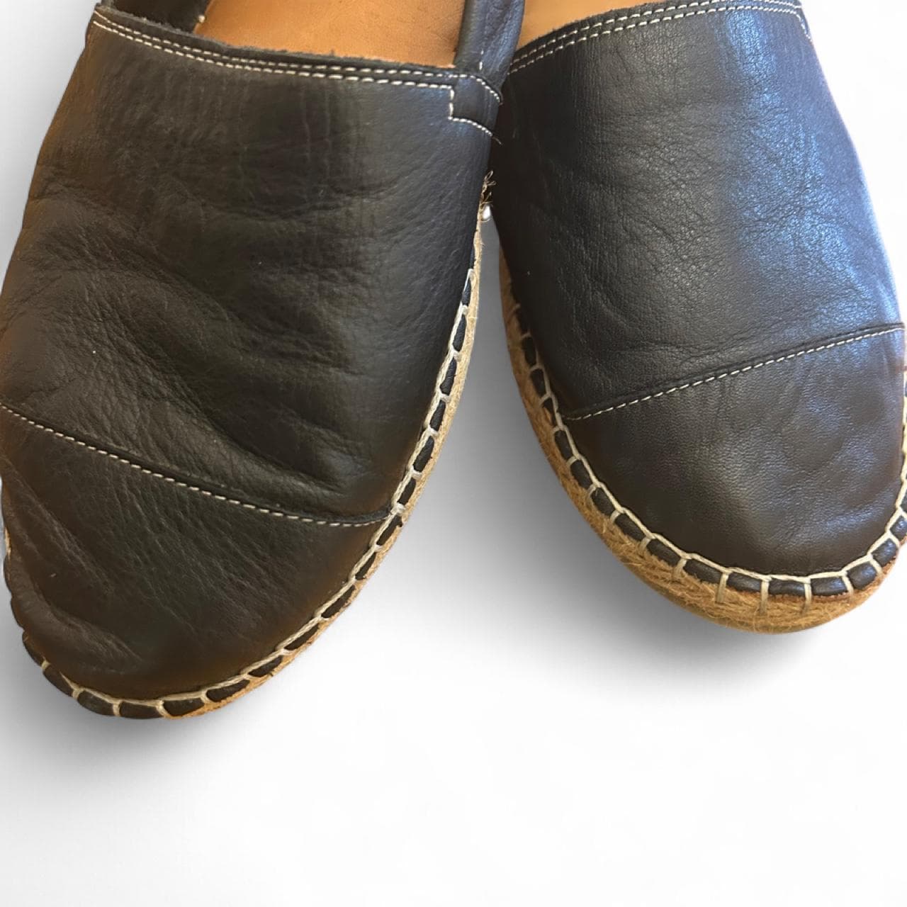 Isabella Rossi Leather Espadrille Flats — photo 3 of 5