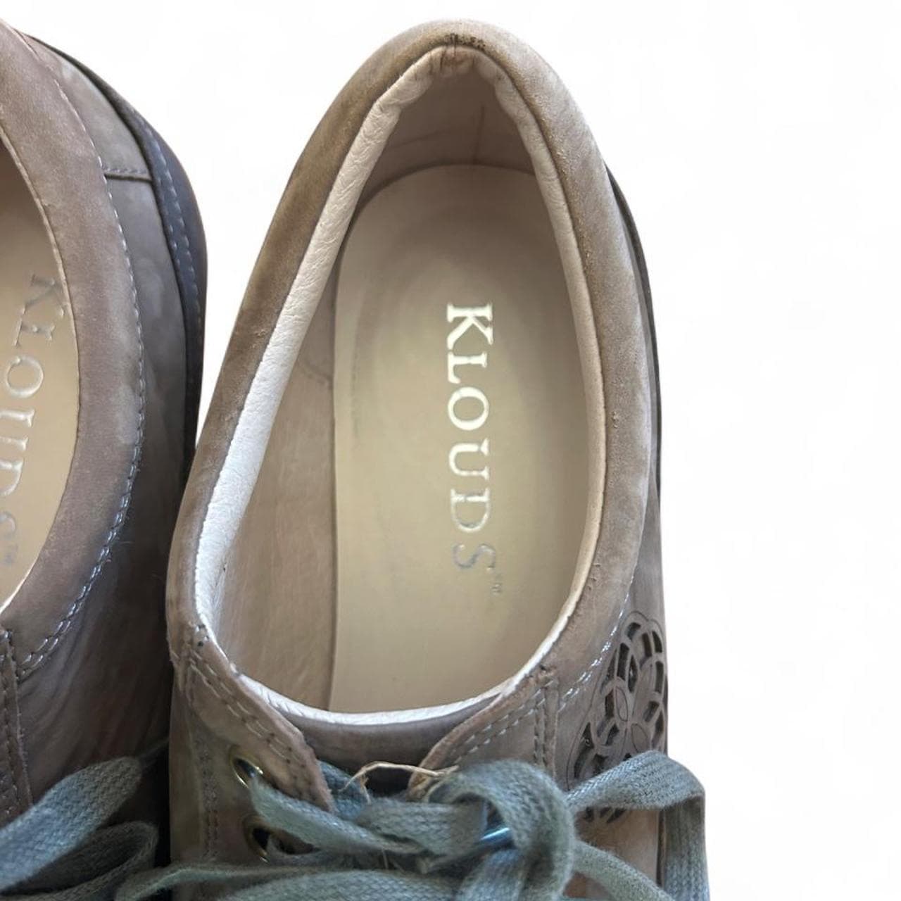 Klouds Comfort Grey Leather Lace-Up Shoes — photo 4 of 5