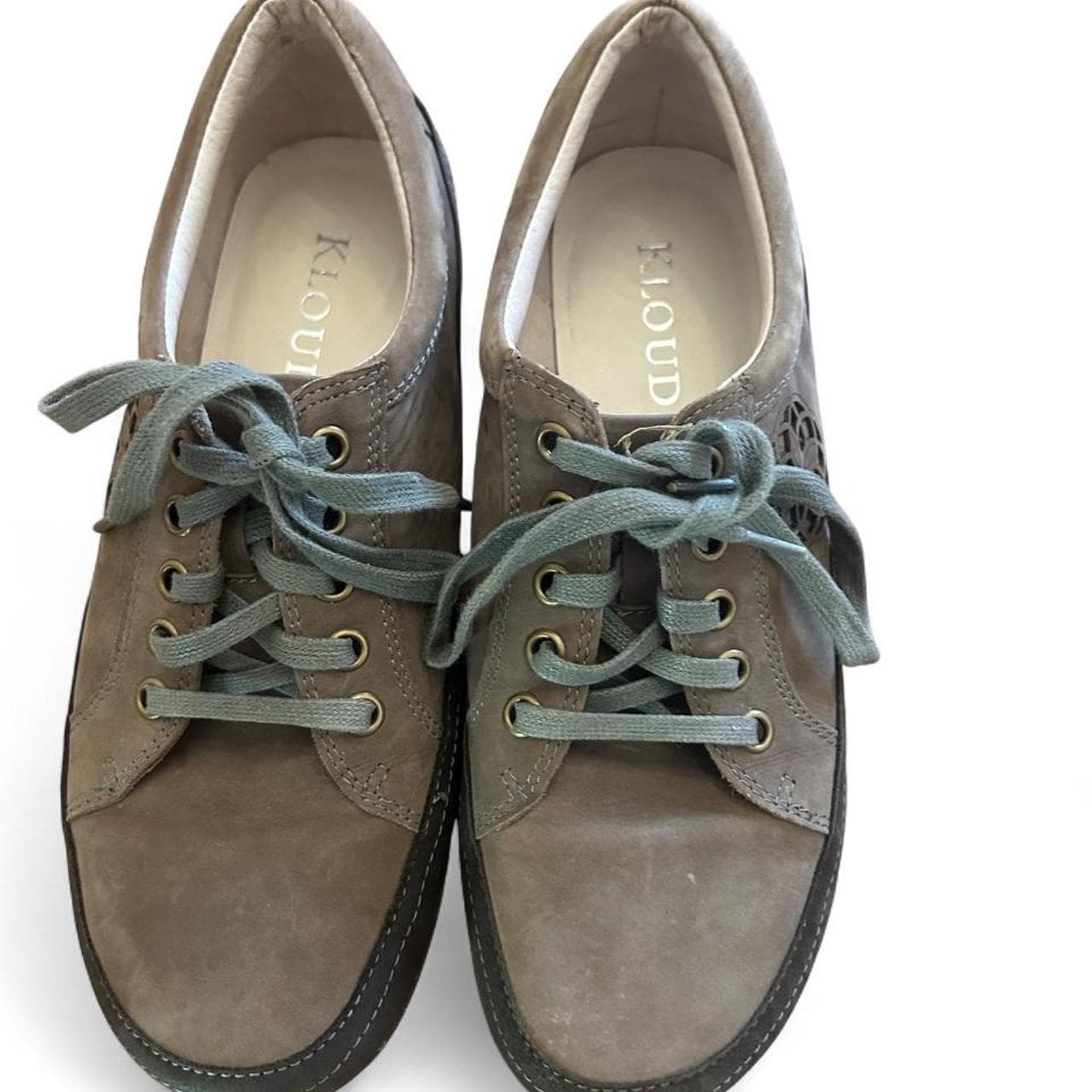 Klouds Comfort Grey Leather Lace-Up Shoes — photo 5 of 5