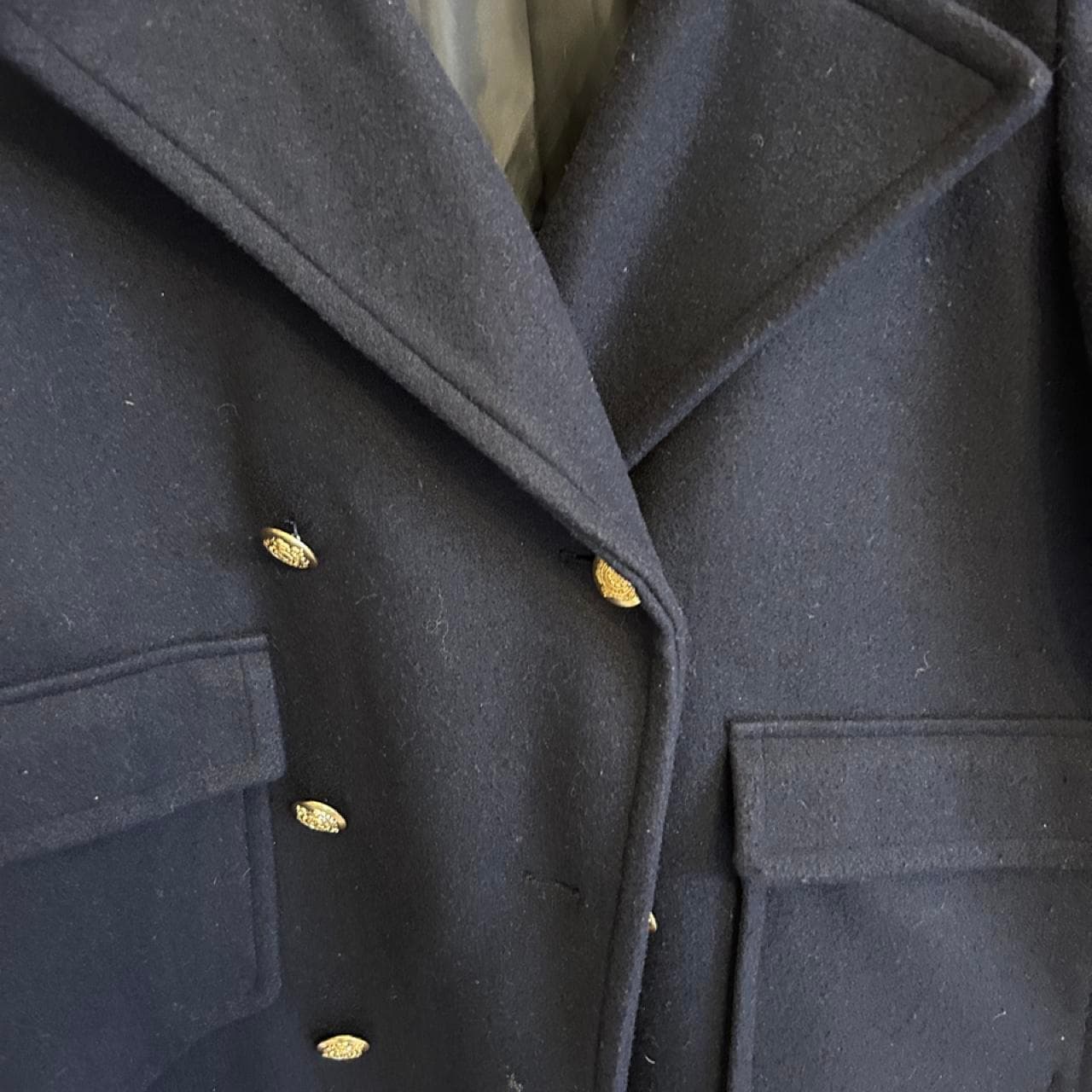 Just Jeans Women's Double-Breasted Cropped Jacket Navy Blue — photo 4 of 5