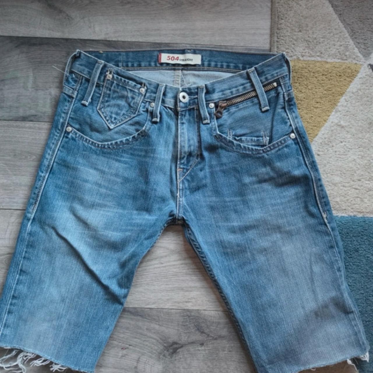 Levi's 504 Straight Cut-Off Denim Shorts — photo 2 of 4