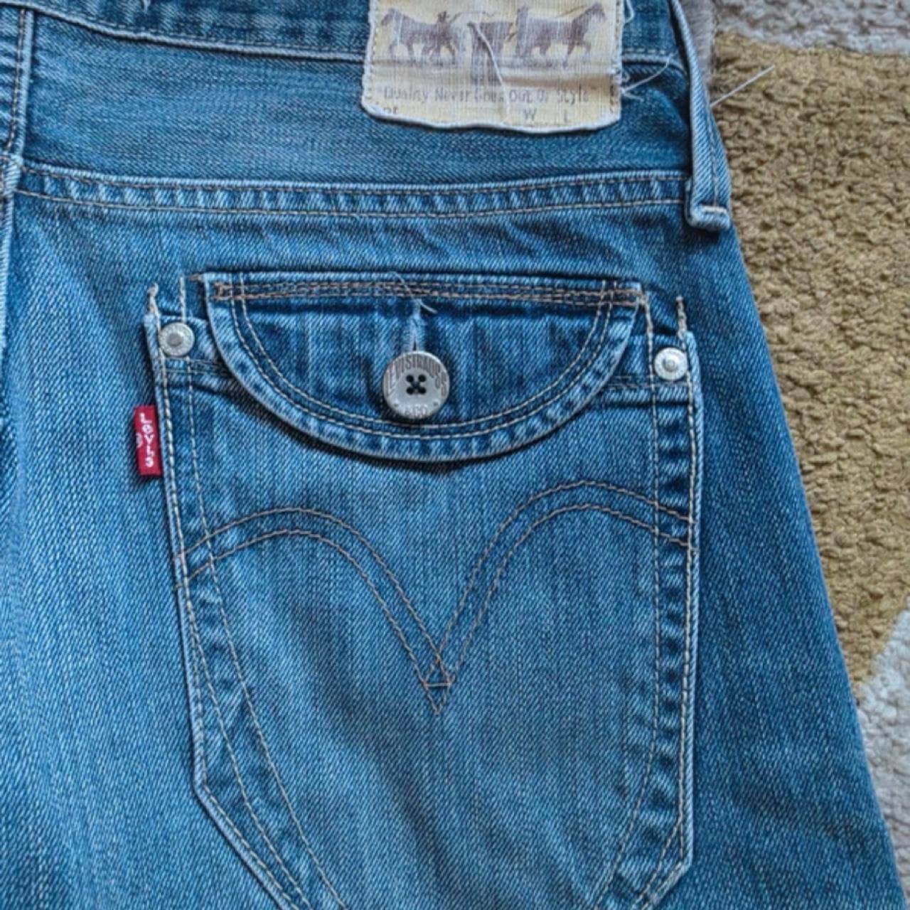 Levi's 504 Straight Cut-Off Denim Shorts — photo 3 of 4
