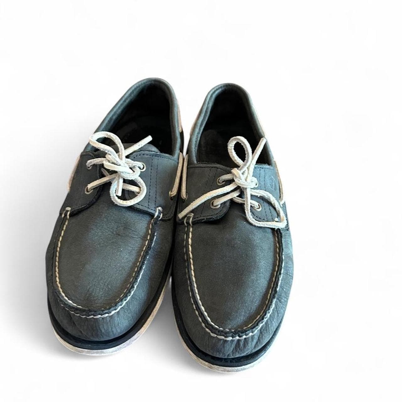 Timberland Classic Leather Boat Shoes Navy Blue — photo 1 of 5