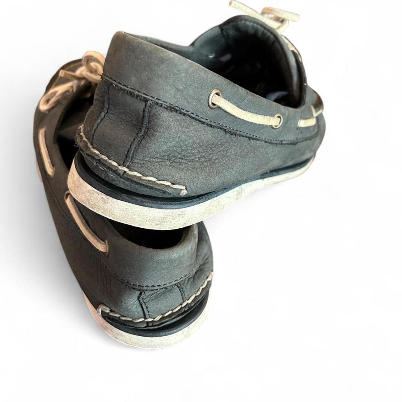 Timberland Classic Leather Boat Shoes Navy Blue — photo 4 of 5