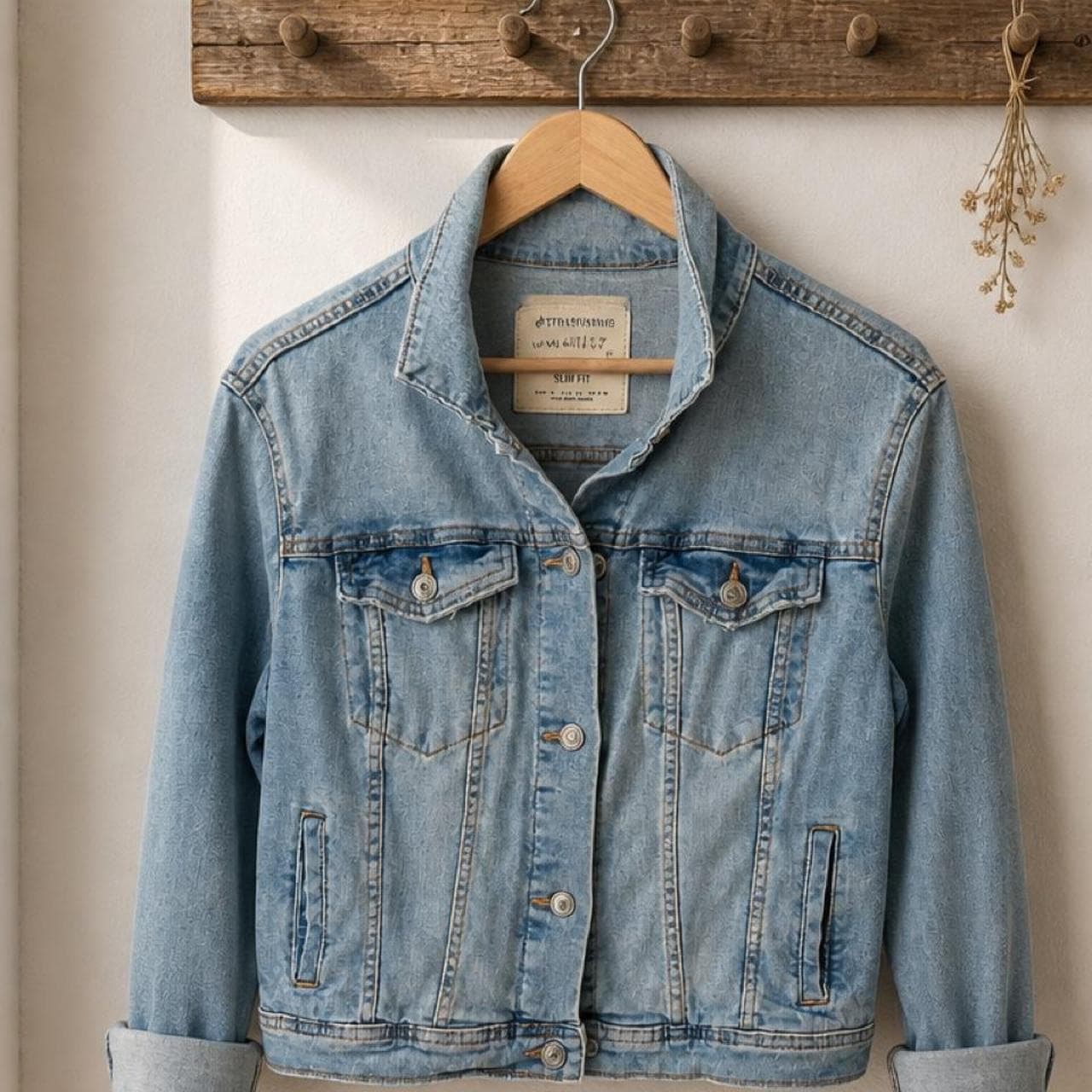 Stradivarius Wear What U Love Vintage Distressed Denim Jacket — photo 3 of 5