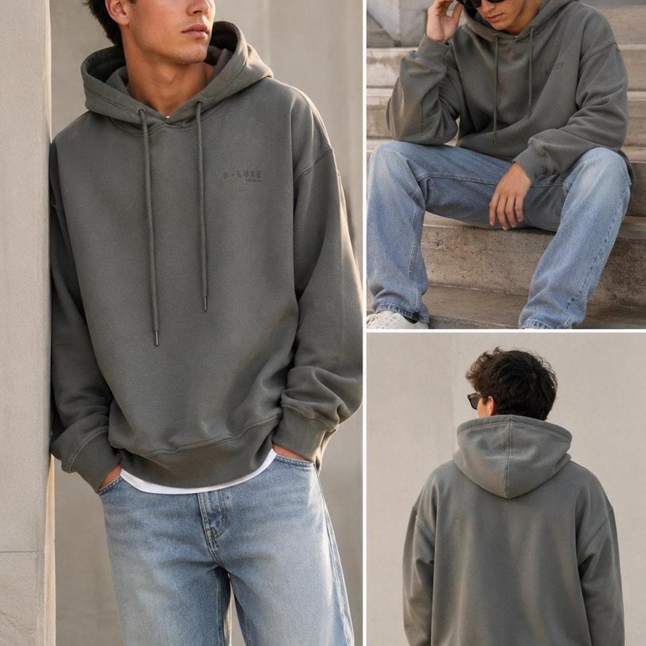 D-Luxe Basics By Decjuba Oversized Hoodie — photo 1 of 6