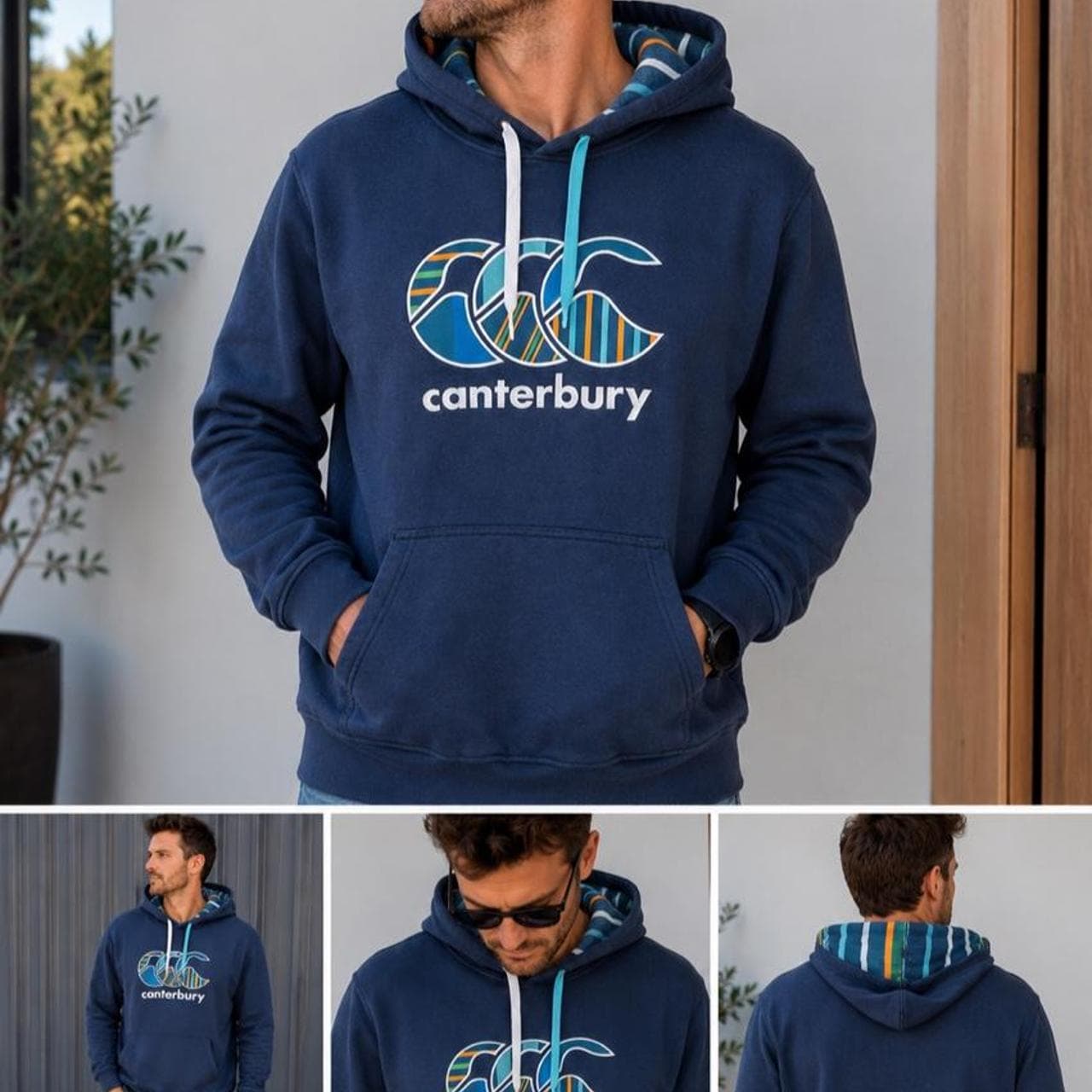 Canterbury Navy Blue Fleece Pullover Hoodie — photo 1 of 5