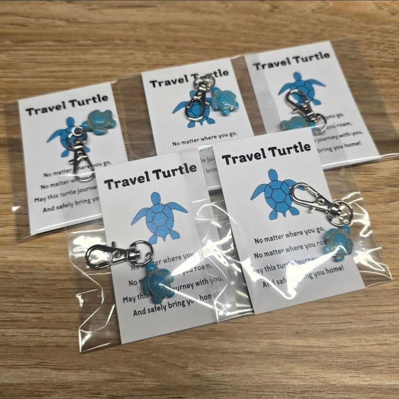 Blue Travel Turtle Keychain Bundle Of 5 — photo 4 of 4