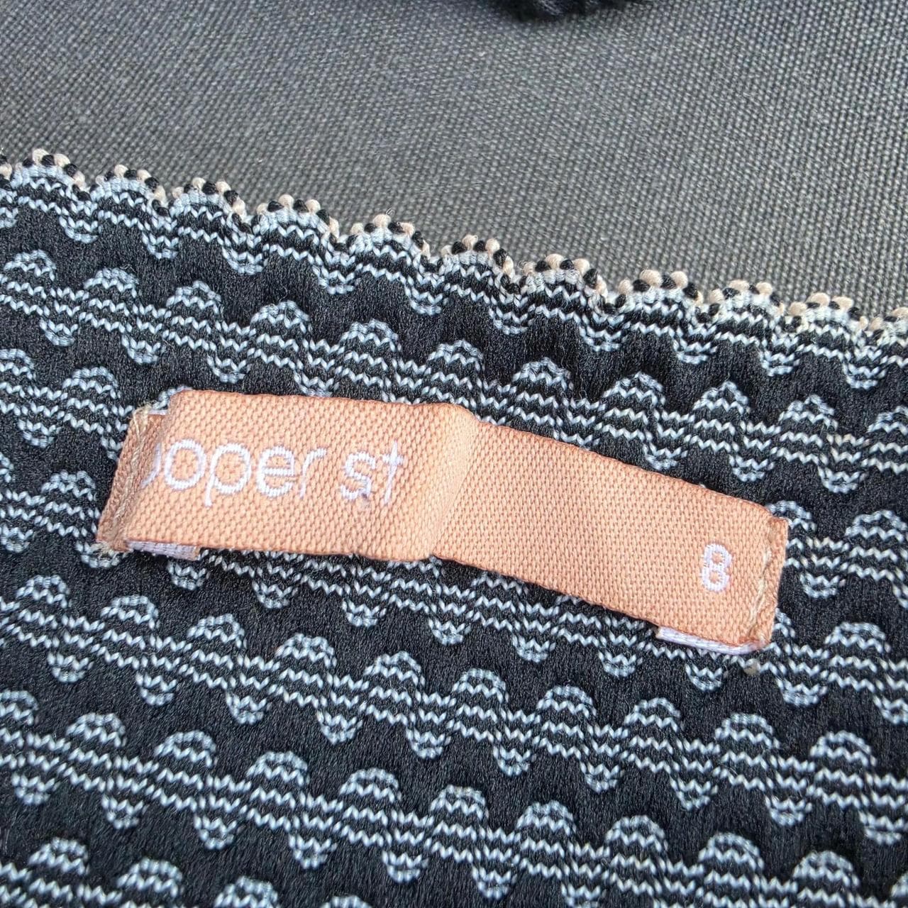 Cooper St Navy And Cream Strapless Dress β photo 6 of 7