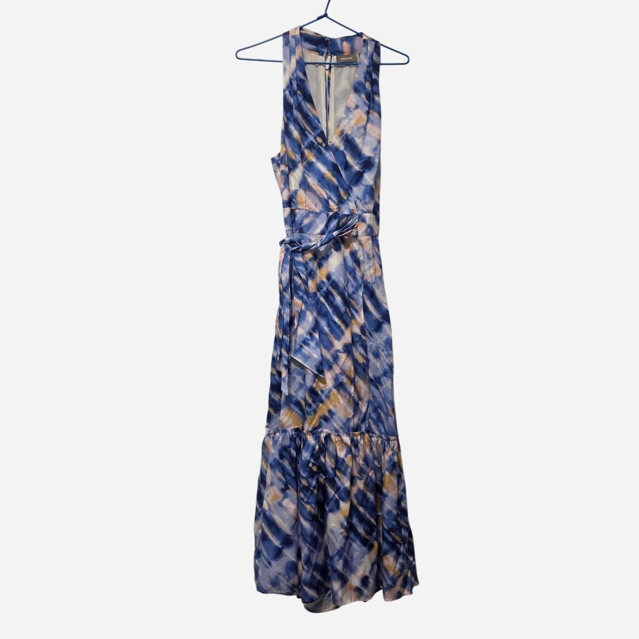 Sussan Blue Maxi Dress With Tie Detail — photo 3 of 8