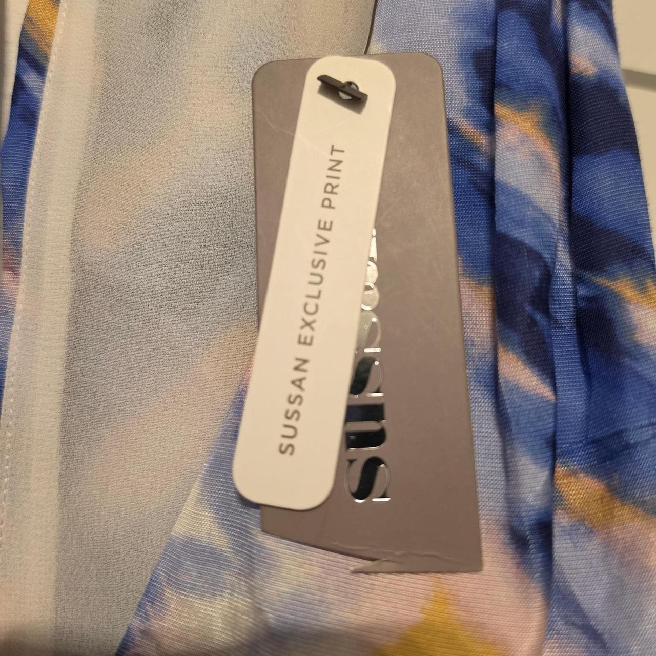 Sussan Blue Maxi Dress With Tie Detail — photo 6 of 8