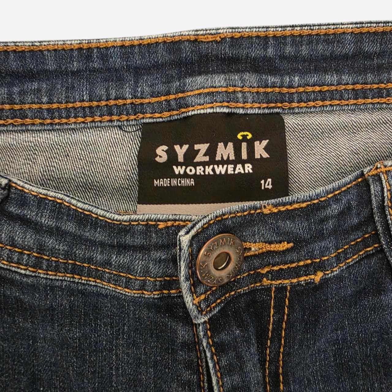 Syzmjk Blue Denim Workwear Jeans β photo 7 of 8