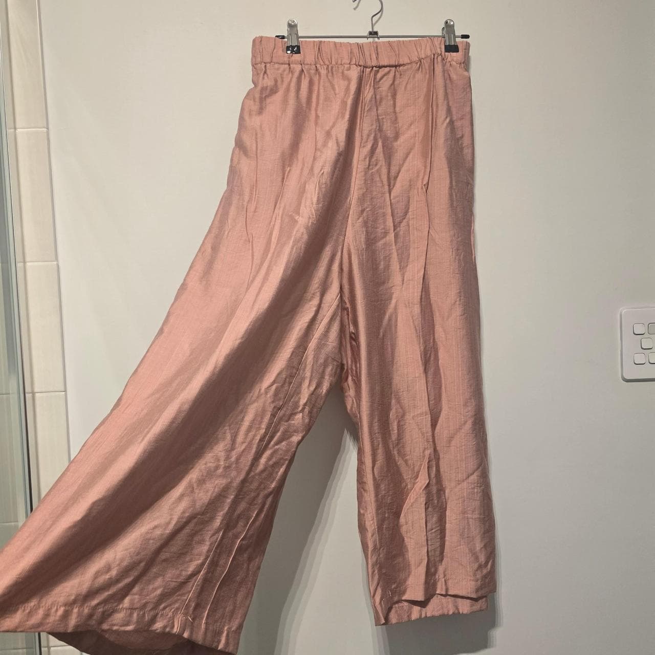 Dusty Pink Linen Look Top And Pants Set โ photo 7 of 8