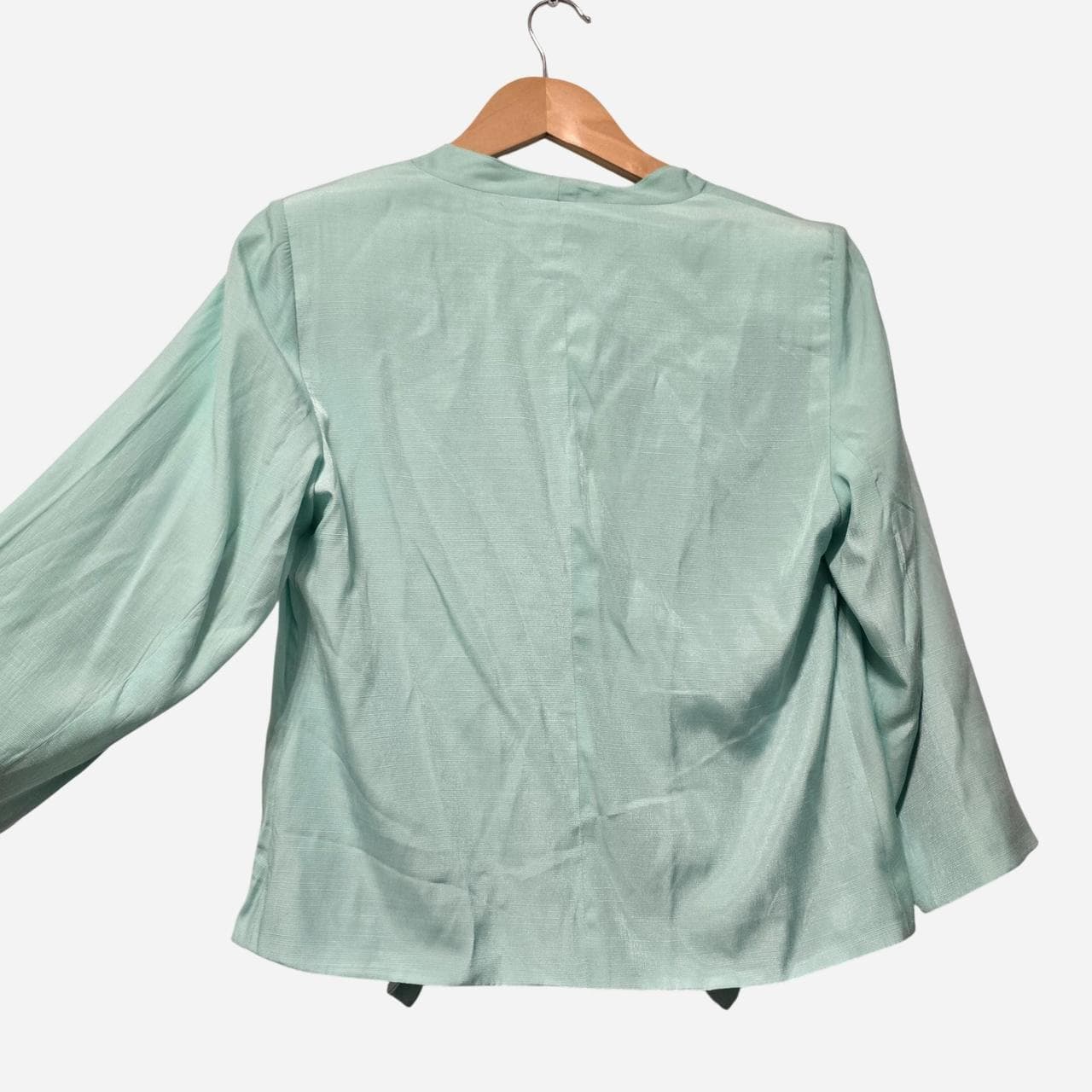 Suzanne Grae Mint Green Ruffle Blazer — photo 3 of 4