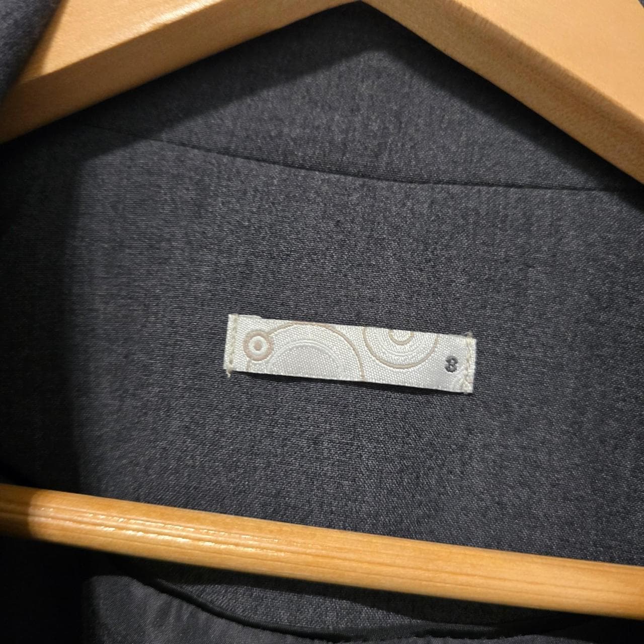 Target Dark Grey Blazer With Silver Zippers โ photo 4 of 5