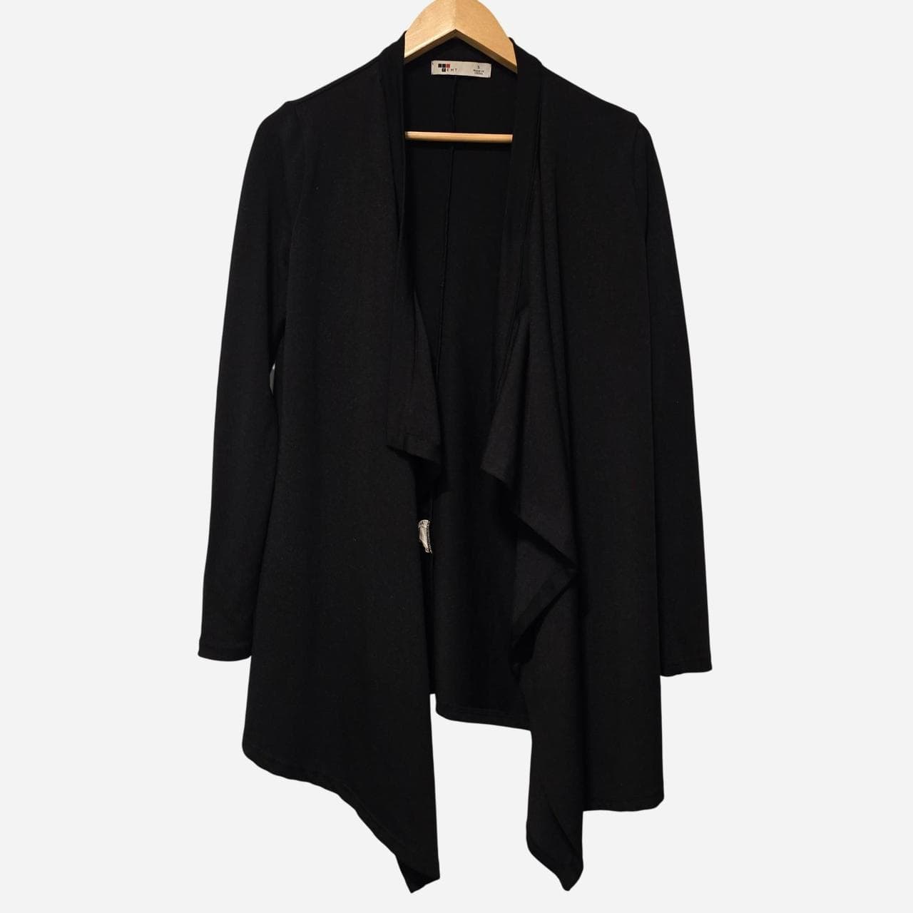 Tempt Black Drape Cardigan — photo 2 of 6