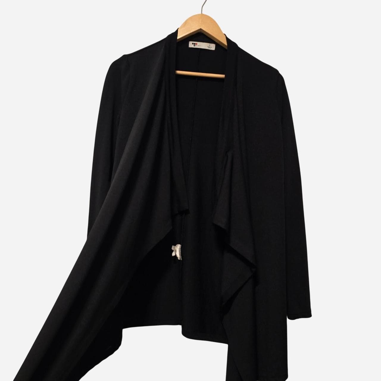 Tempt Black Drape Cardigan — photo 3 of 6