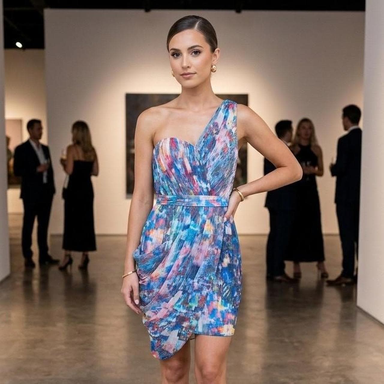 Seduce One Shoulder Multi Dress β photo 1 of 5