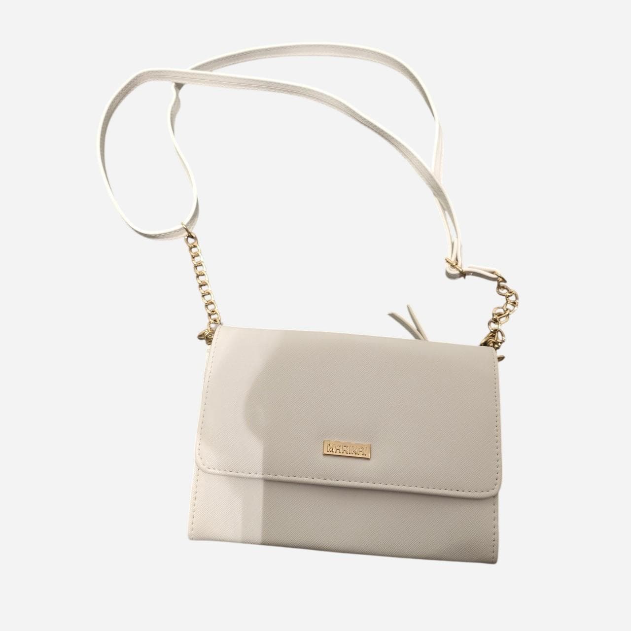 Marikai White Crossbody Bag With Gold Chain β photo 2 of 5