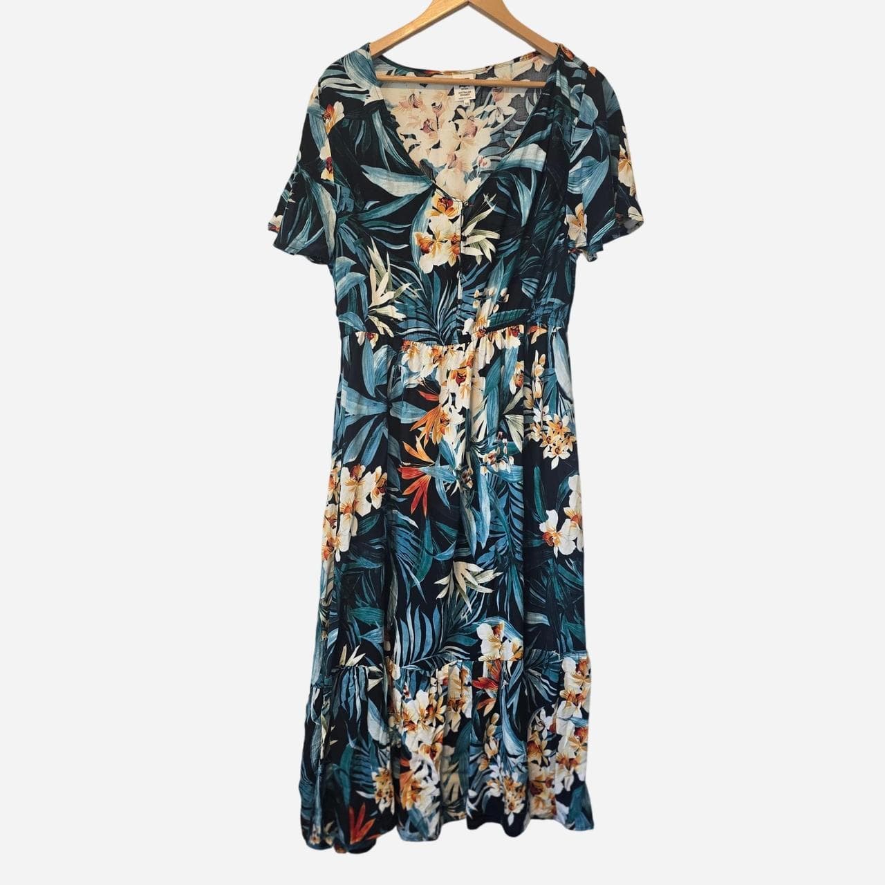 Rivers Blue Floral Midi Dress — photo 2 of 3