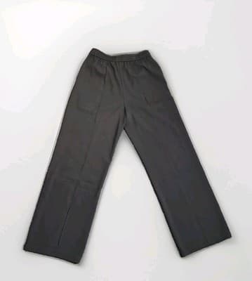 Nude Lucy Womens Wide Leg Black Pants Size S Relaxed Fit Drawstring Waist — photo 7 of 10