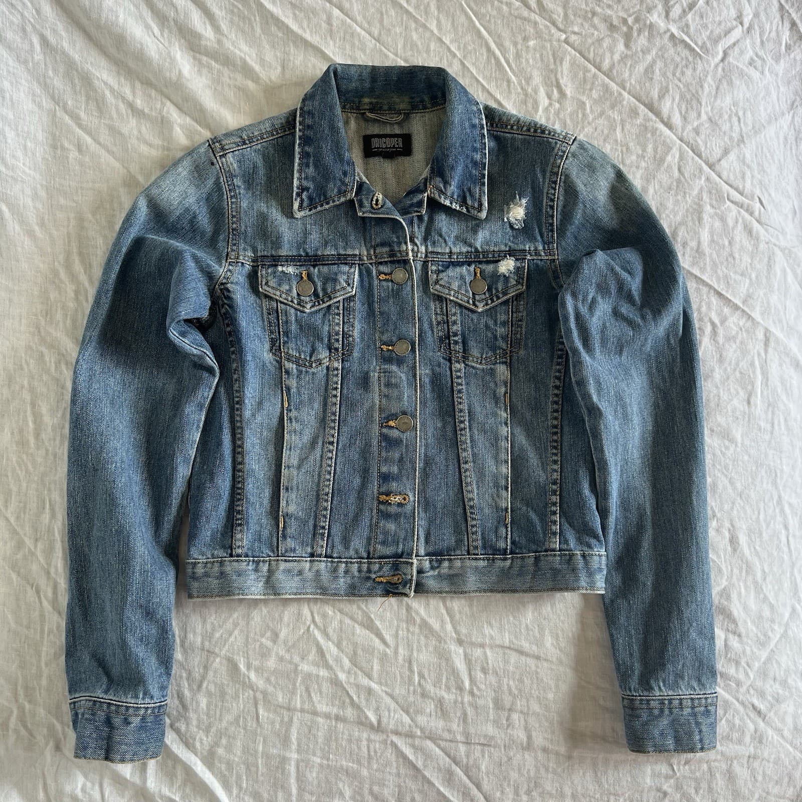 Dricoper Custom Hand Embroidered Regular Show Denim Jacket Blue Mordecai Rigby S — photo 2 of 11