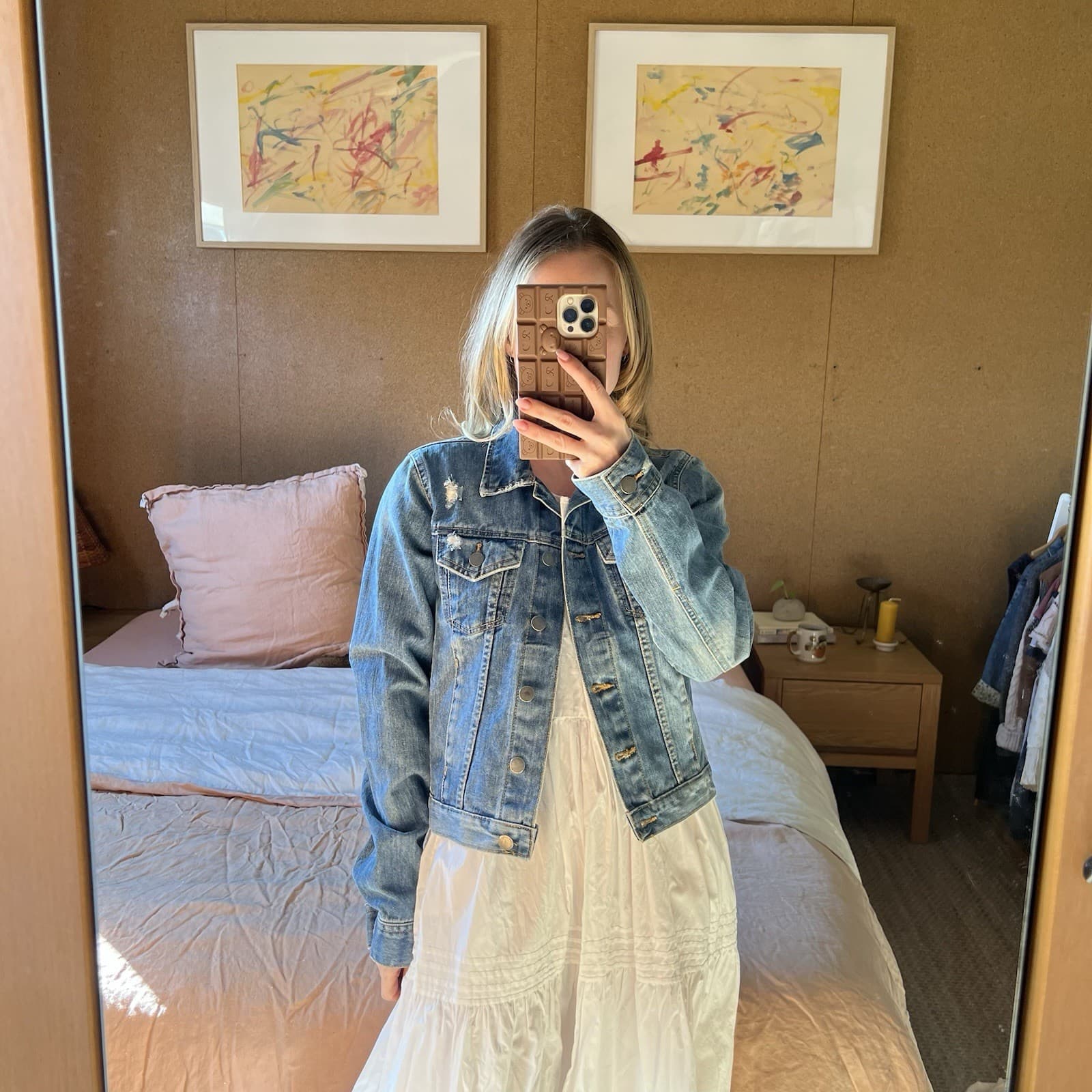 Dricoper Custom Hand Embroidered Regular Show Denim Jacket Blue Mordecai Rigby S — photo 11 of 11