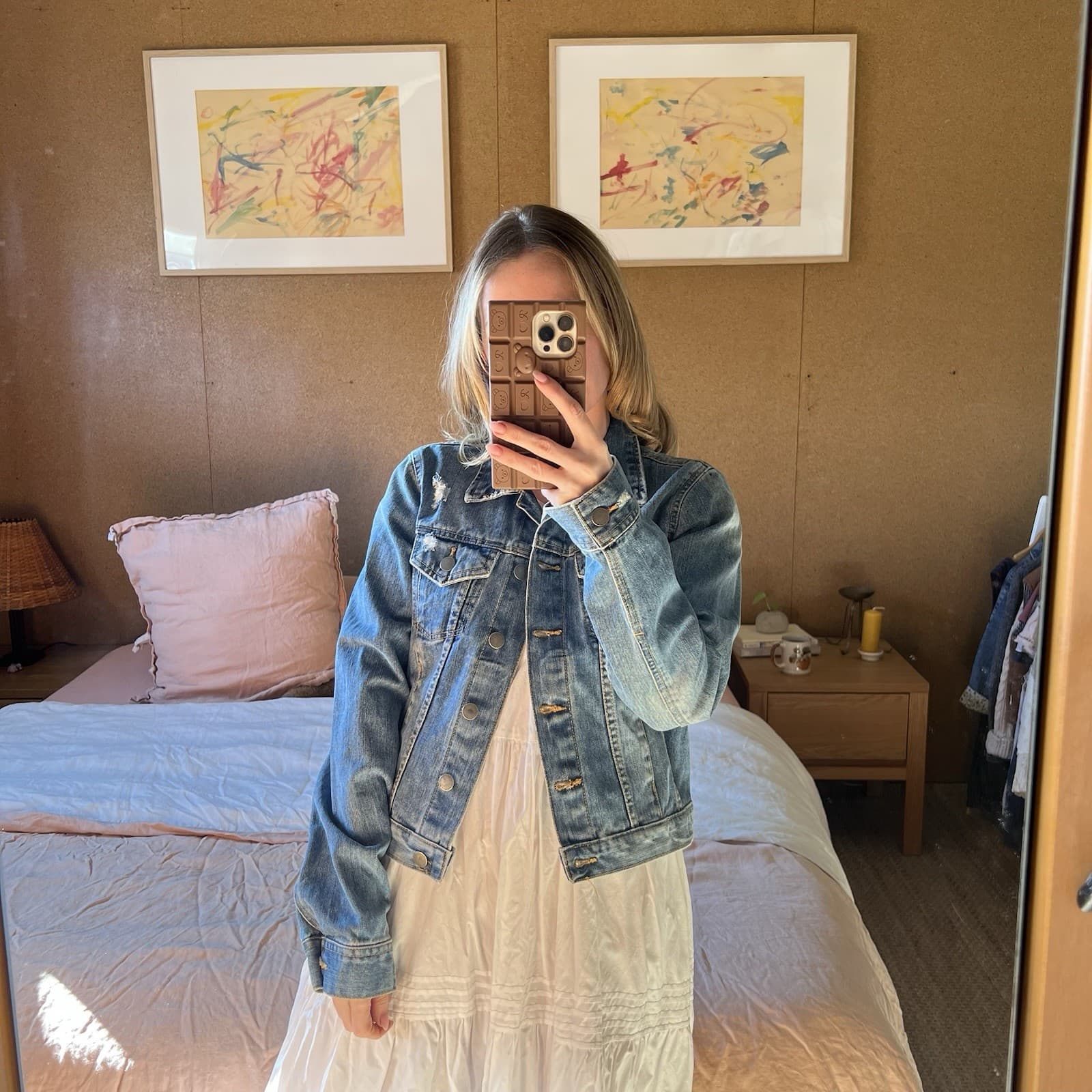 Dricoper Custom Hand Embroidered Regular Show Denim Jacket Blue Mordecai Rigby S — photo 10 of 11