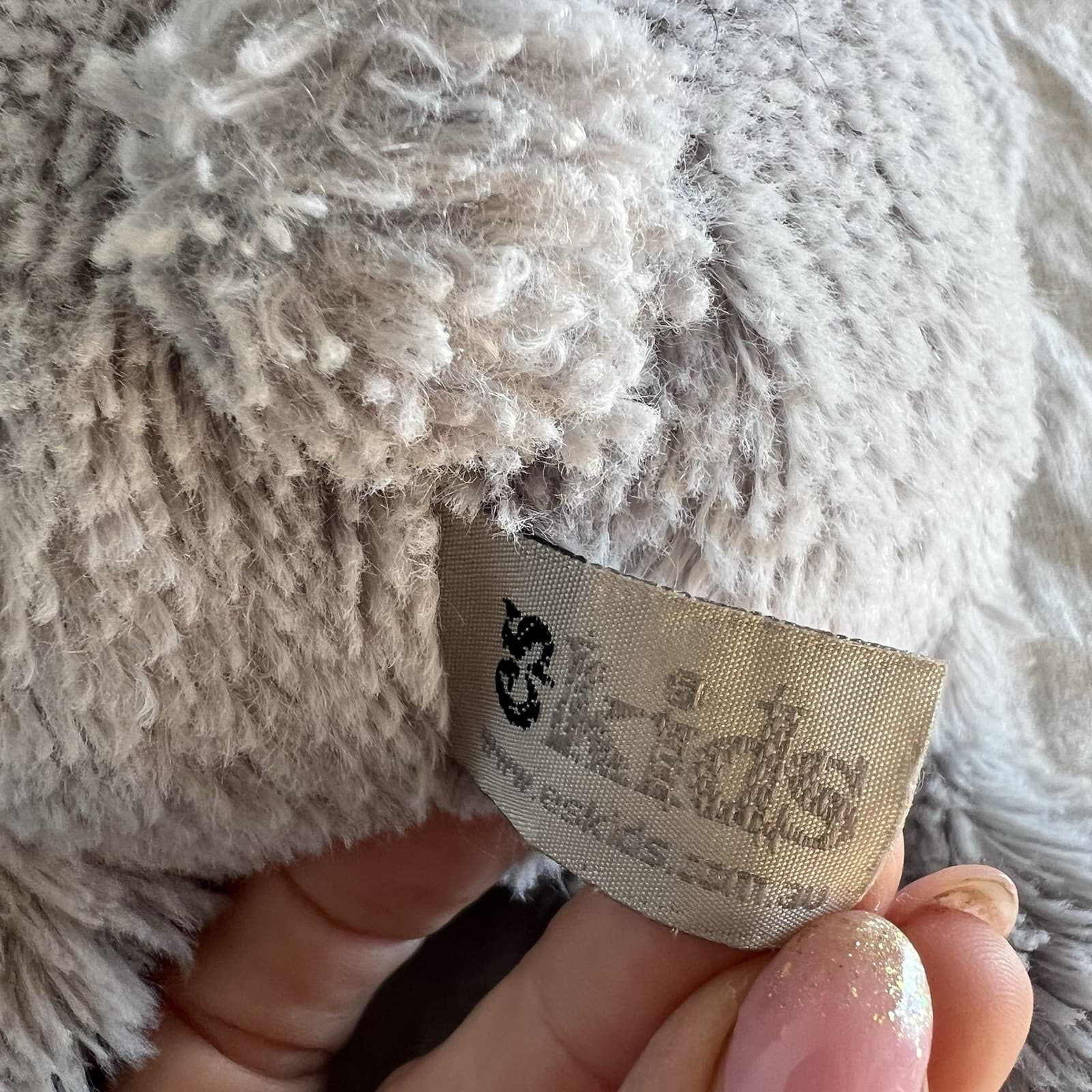 Grey Plush Bunny Soft Toy Floppy Ear Rabbit Personalised Cillian — photo 5 of 7