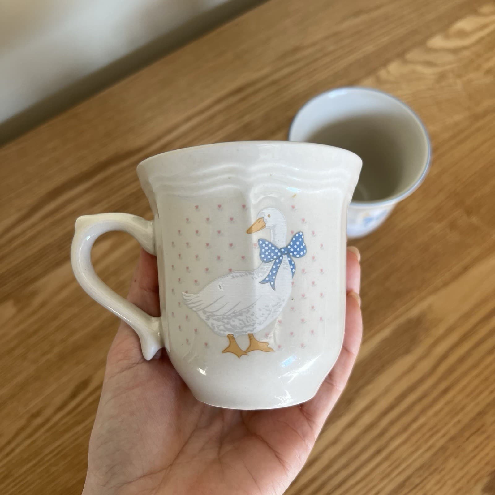 Vintage Aunt Rhody Country Goose Coffee Mugs Set 3 Ceramic Cottagecore — photo 8 of 8
