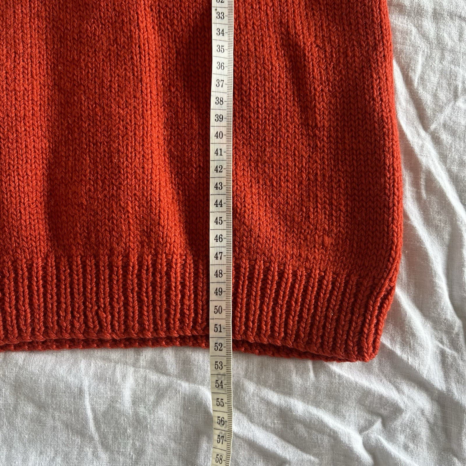 Vintage Kids Hand Knit Wool Burnt Orange Jumper Sweater Size 6 8 Heritage Preppy — photo 4 of 6