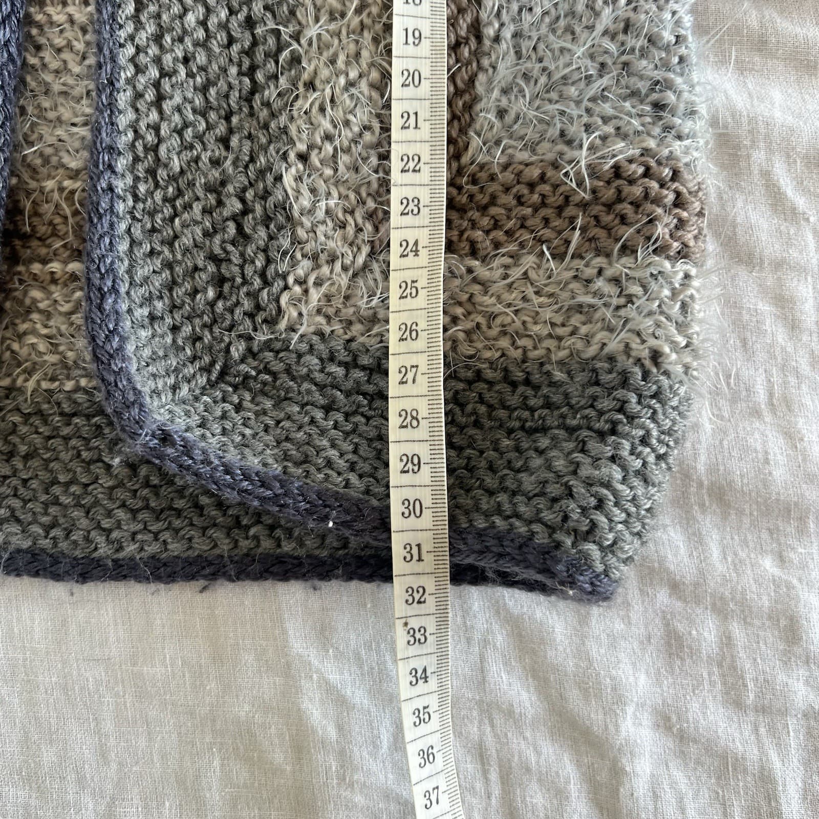 Handmade Kids Knit Cardigan Size 1 2 Grey Fluffy Cottagecore Boho Soft Sweater — photo 5 of 5