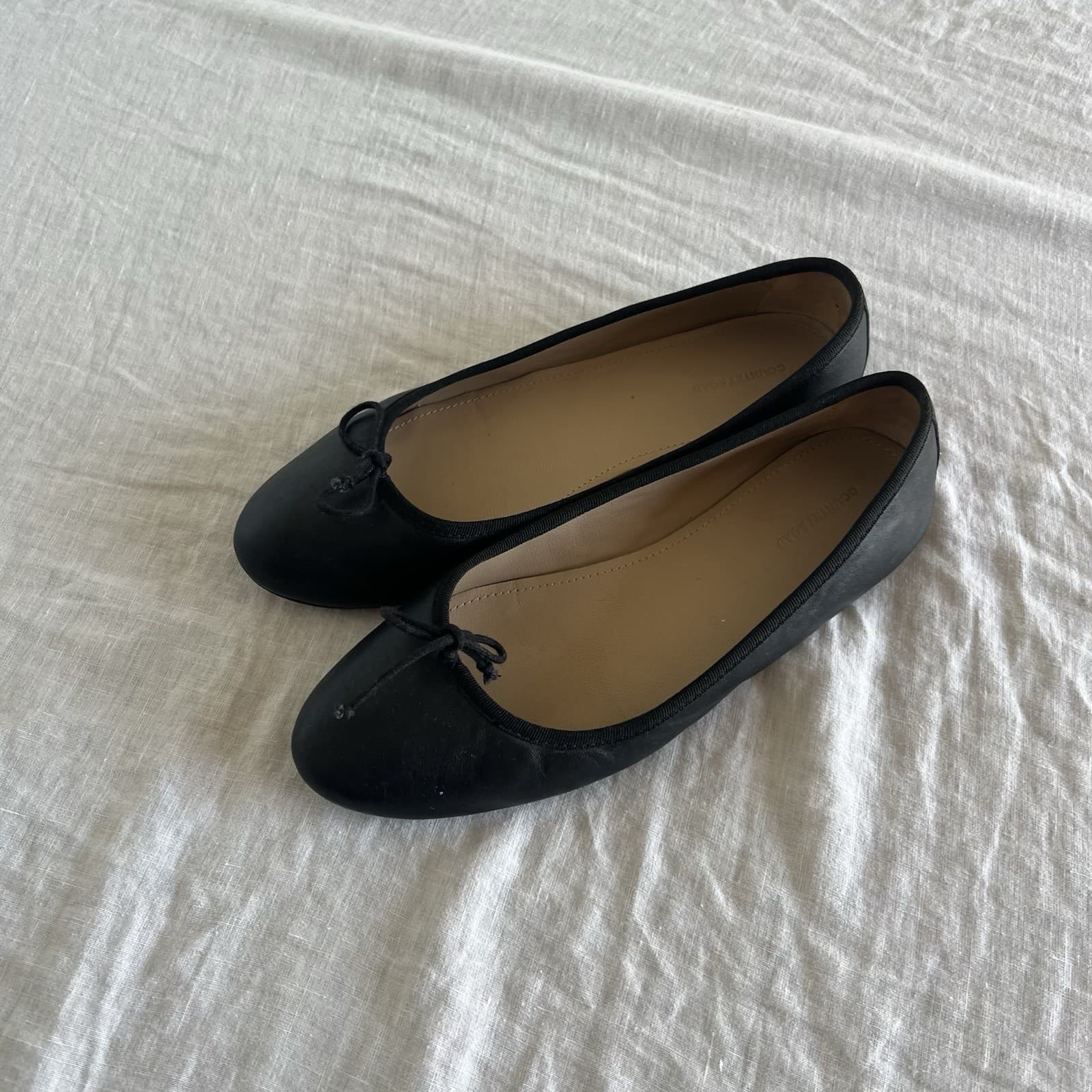 Country Road Black Ballet Flats w/ Bow, Slip-On Round Toe Women’s EU 39 AU 39 — photo 4 of 7