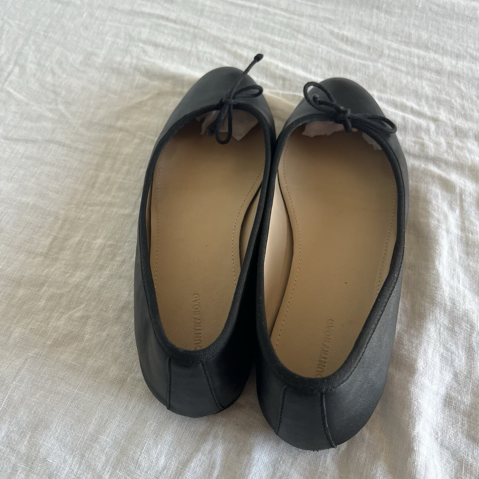 Country Road Black Ballet Flats w/ Bow, Slip-On Round Toe Women’s EU 39 AU 39 — photo 7 of 7