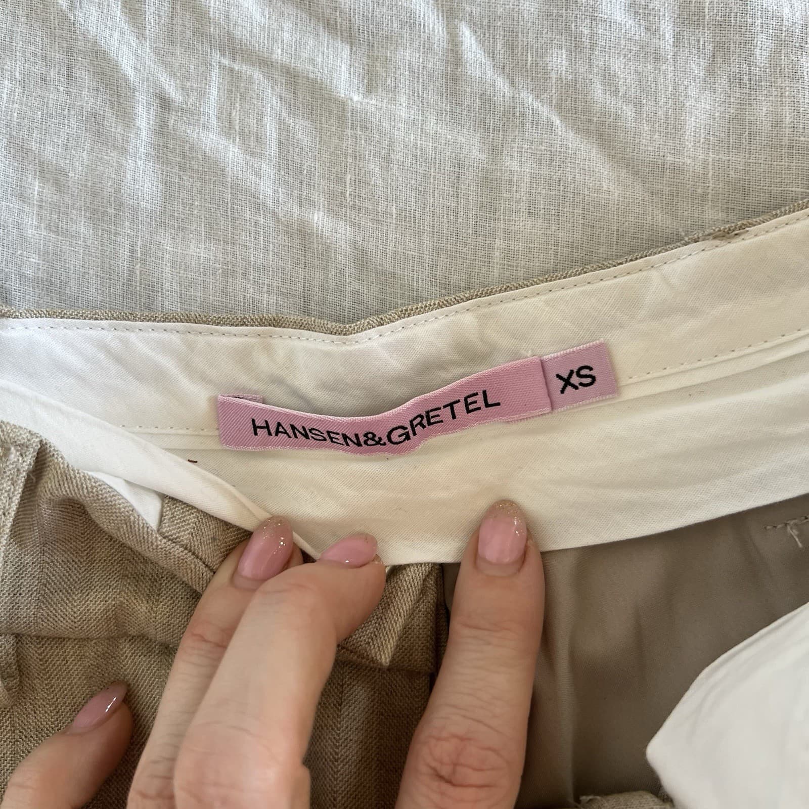 Hansen & Gretel Cory Vest Hamilton Pant Two Piece Set Sandstone Beige XS 6 — photo 5 of 16