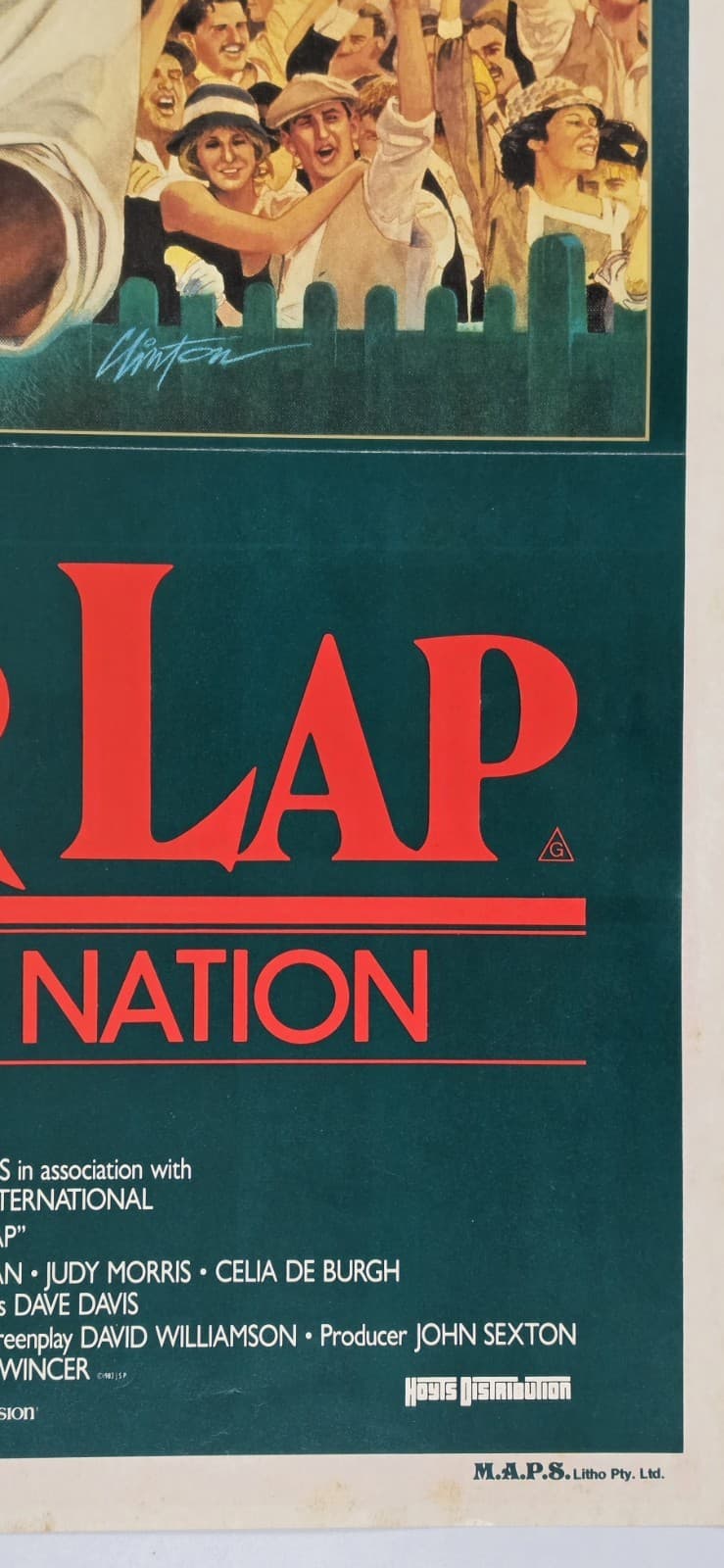 Phar Lap 1983 Australian Daybill Poster Tom Burlinson Horse Racing Original — photo 5 of 10