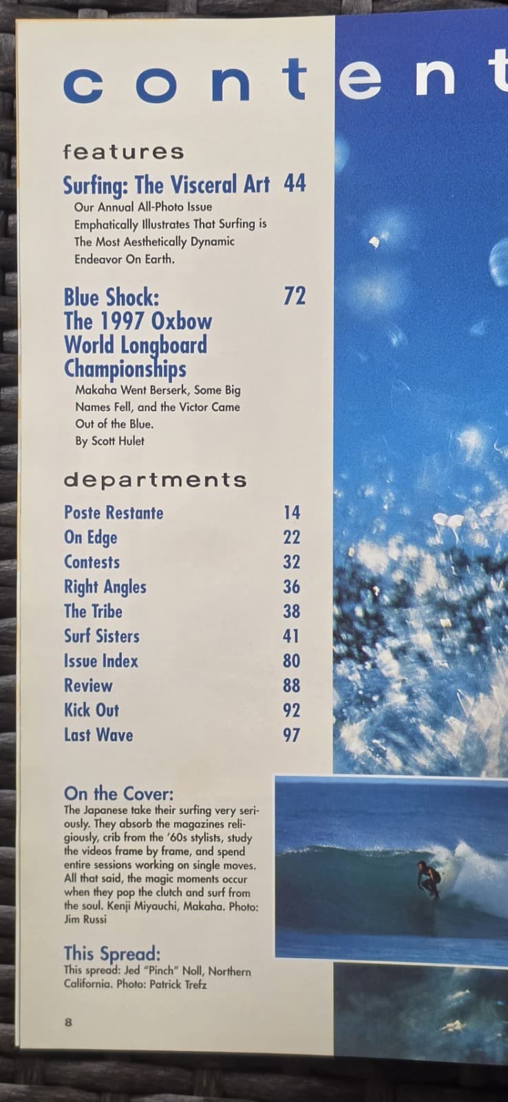 Longboard Magazine Jan Feb 1998 Vol 5 No 7 Visceral Art Photo Issue — photo 3 of 5