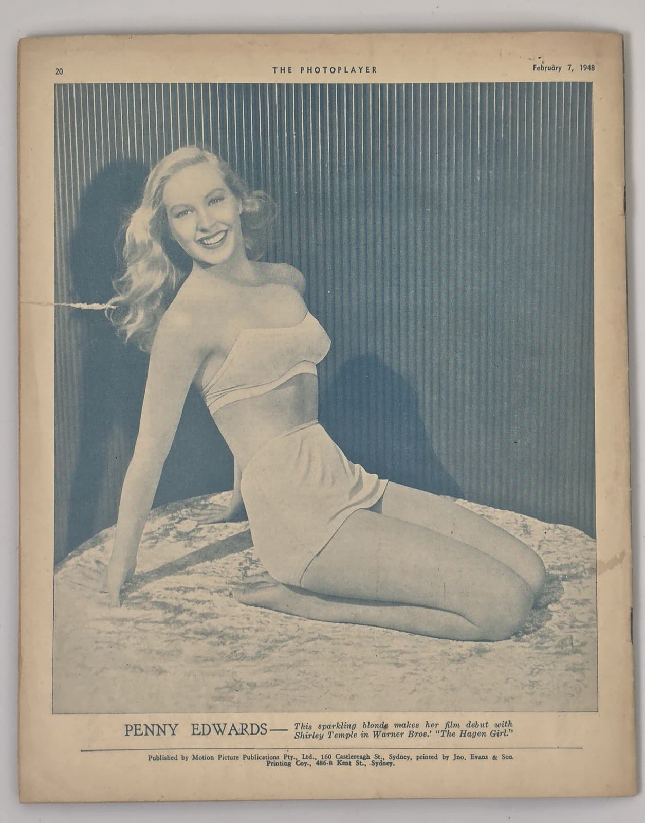 1948 Photoplayer Magazine Feb Vol XXV No 40 Lana Turner Film Stars — photo 6 of 8
