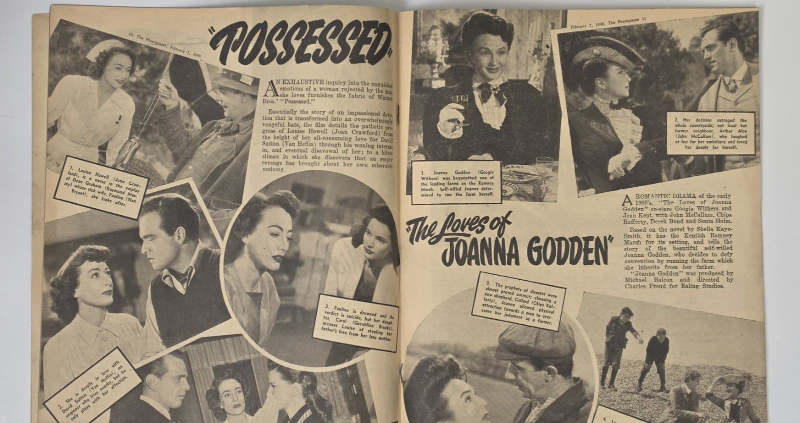 1948 Photoplayer Magazine Feb Vol XXV No 40 Lana Turner Film Stars — photo 7 of 8
