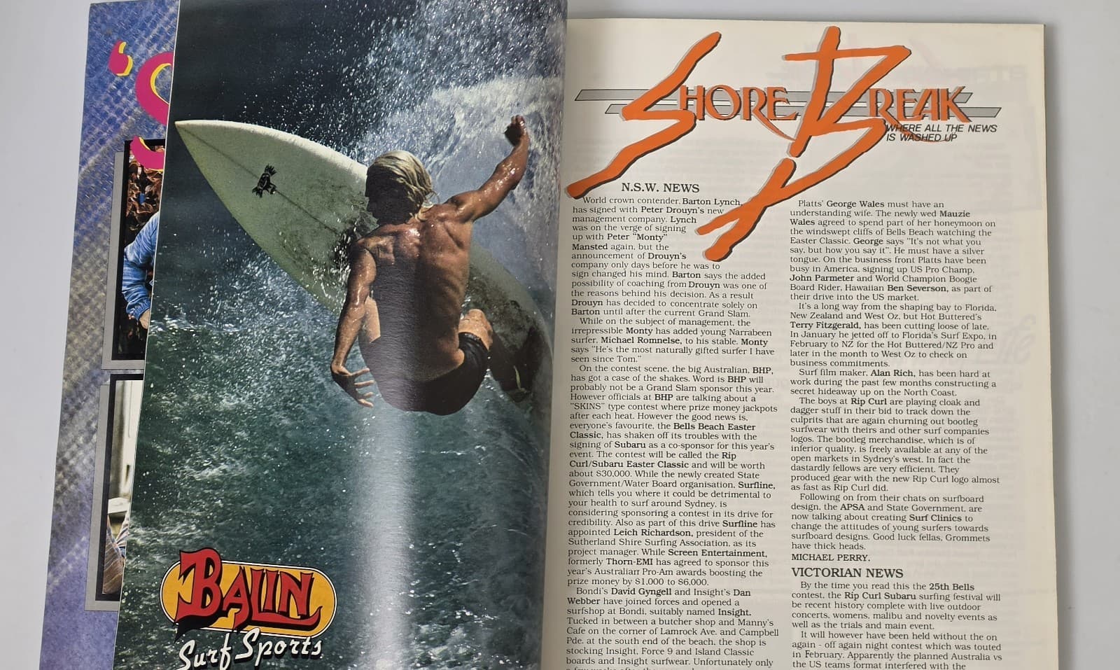 1986 Australia’s Surfing Life April Vol 1 No 5 Tom Curren Waimea Surfing — photo 2 of 5