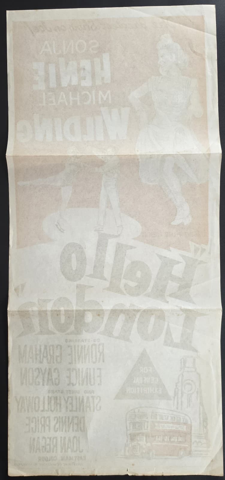 1958 Hello London Original Australian Daybill Sonja Henie Michael Wilding G — photo 6 of 6