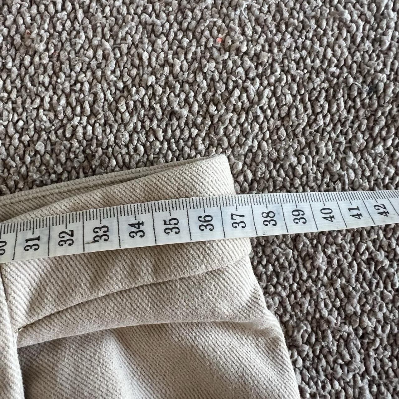 Marni Wide Leg Pants XS Cream Low Rise Y2K Minimal Tailored Trousers 90s — photo 5 of 8