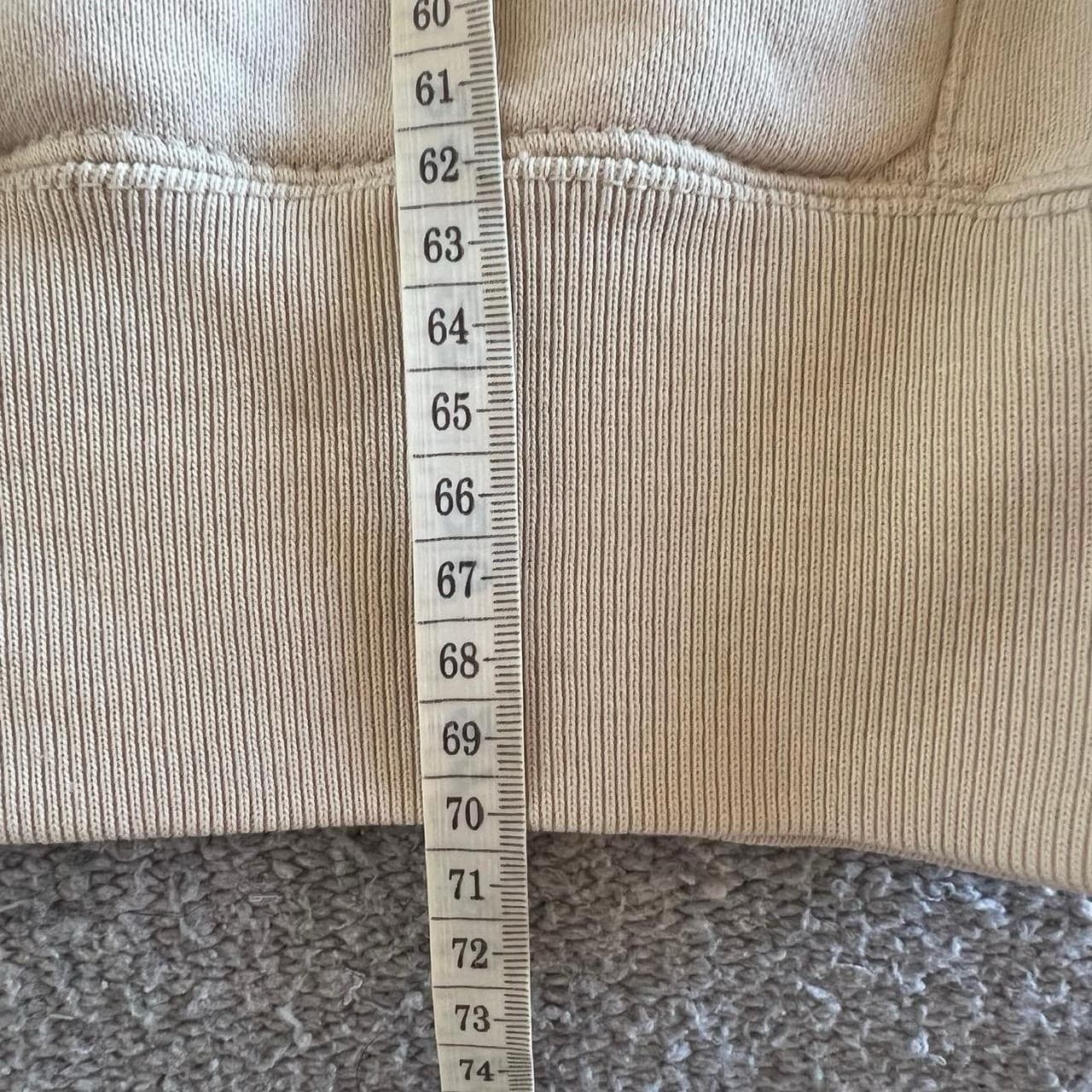 Uniqlo Hoodie L Beige Cotton Sweatshirt Minimal Casual Pullover Cosy Activewear — photo 8 of 10